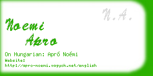 noemi apro business card